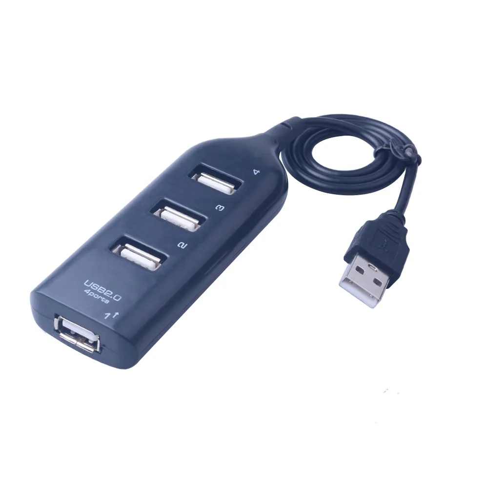 Горячая Распродажа USB 2,0 Высокое Скорость 4 Порты и разъёмы разветвитель адаптер для портативных ПК компьютер Тетрадь для Windows Vista/XP/2000 98 FE06