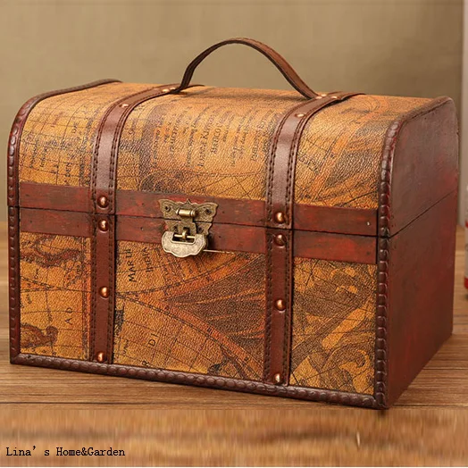 Деревянный ящик ручной работы с крышкой|Коробки и ящики для хранения| |