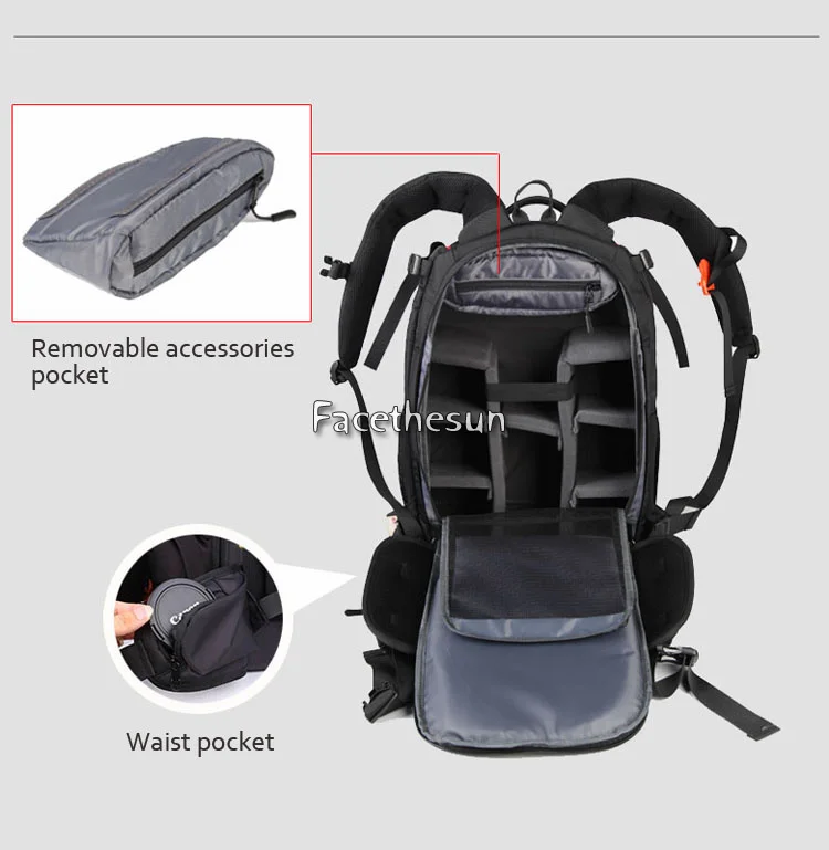 Roadfisher Anti-theft Водонепроницаемый видео DSLR SLR Камера рюкзак сумка Вставить Дело рюкзак дождевик для Canon Nikon sony Pentax