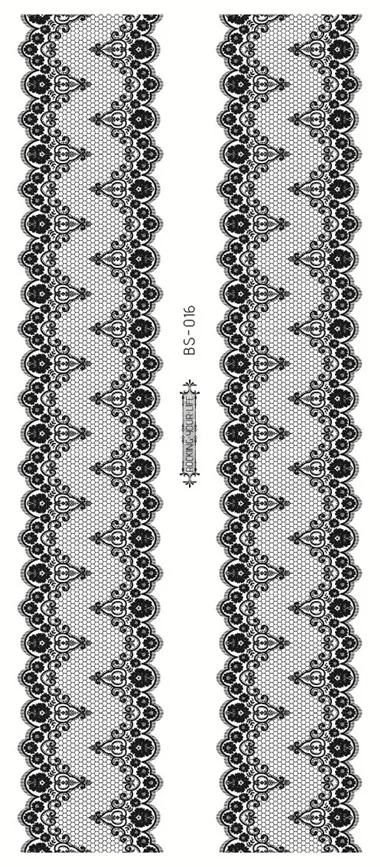 BS-016 Rocooart новые трендовые черные временные арабские татуировки Кружева на ножке хны татуировки наклейки ноги цепи поддельные татуировки Секс татуировки Стикеры - Цвет: BS-016