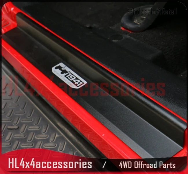 Алюминиевые пороги для Jeep Wrangler JK 2 двери 4 Ступенчатая полоса ног устойчивая к