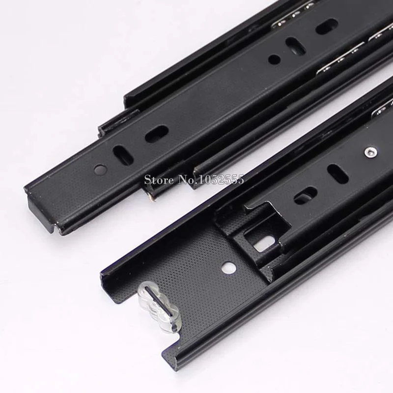 Горячая 1 пара 3 складные направляющие и полозья ящиков рельс полное расширение 600