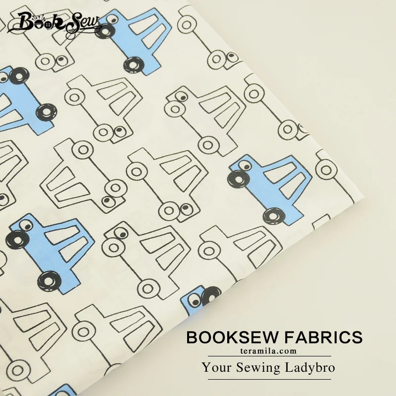 Booksew хлопчатобумажная ткань автомобильные узоры швейная ткань для простыни ремесло подушка для скрапбукинга квилтинга домашний текстиль Tecido