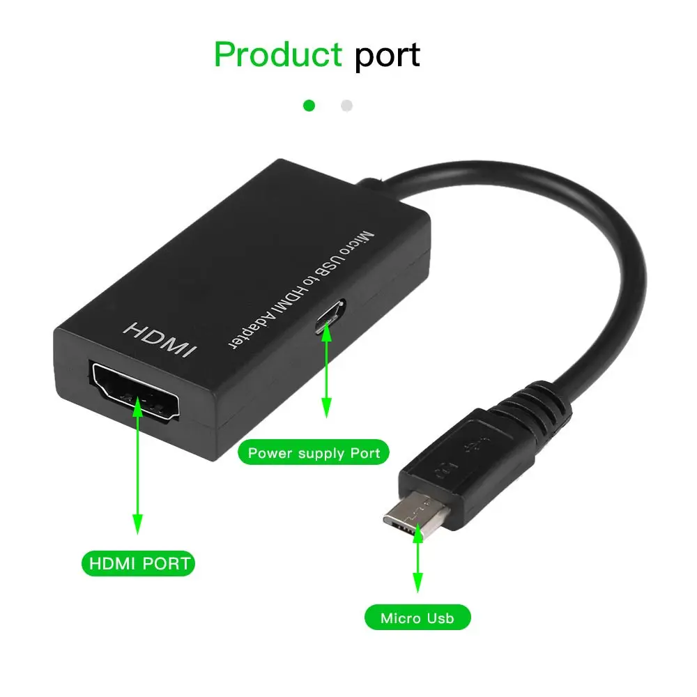 Лидер продаж кабель конвертер Micro USB к HDMI HDTV MHL видеокабель, адаптер для Android huawei samsung Универсальная модель