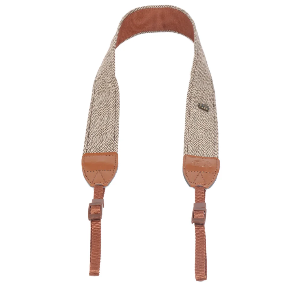 Аксессуары для камеры, винтажный плечевой ремень для шеи, прочный хлопковый ремешок для камеры sony, Nikon, Canon, Olympus, DSLR камера - Цвет: Brown