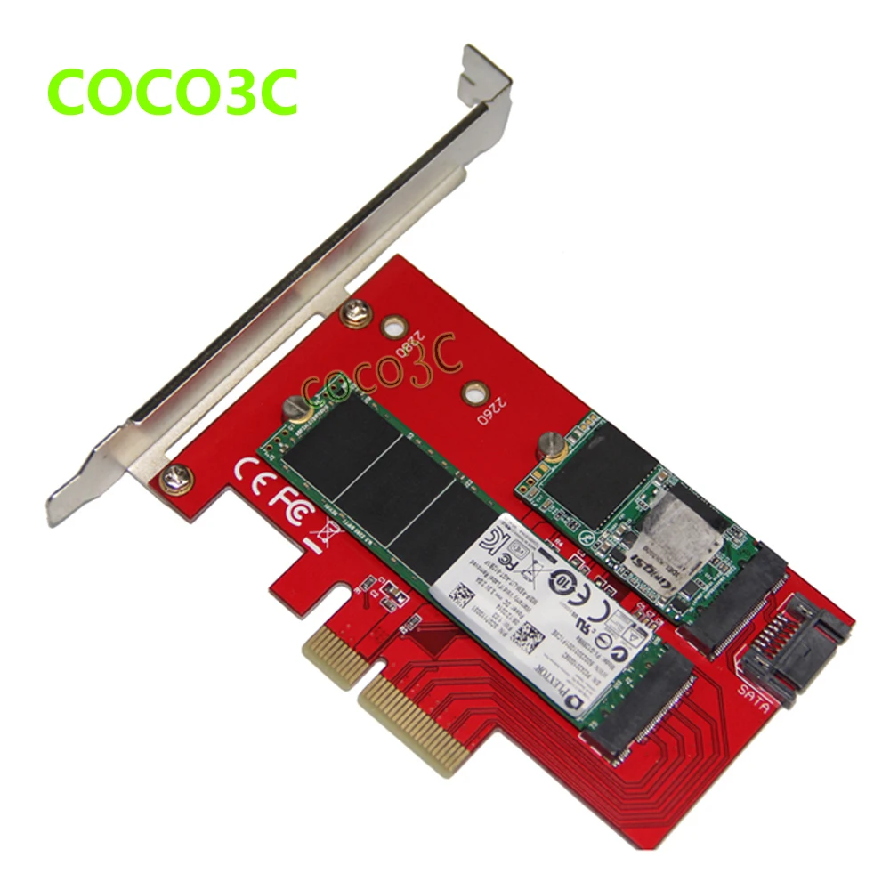 2 в 1 PCI express 4x к M Key NGFF SSD SATA 6 Гбит/с B M.2 адаптер для Intel Pro 1500 серии | Компьютеры и офис