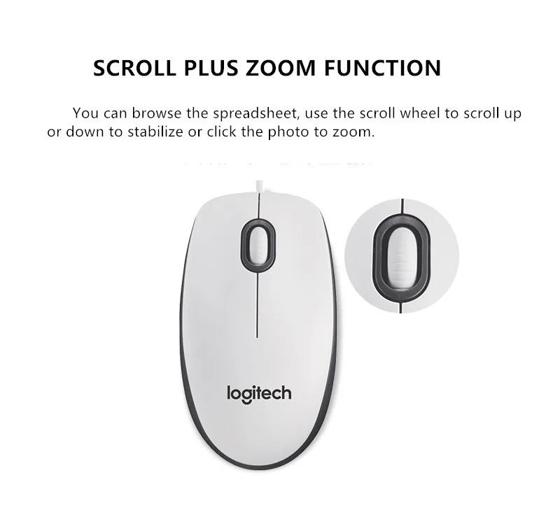 Проводная мышь logitech M100r Высокоточная оптическая