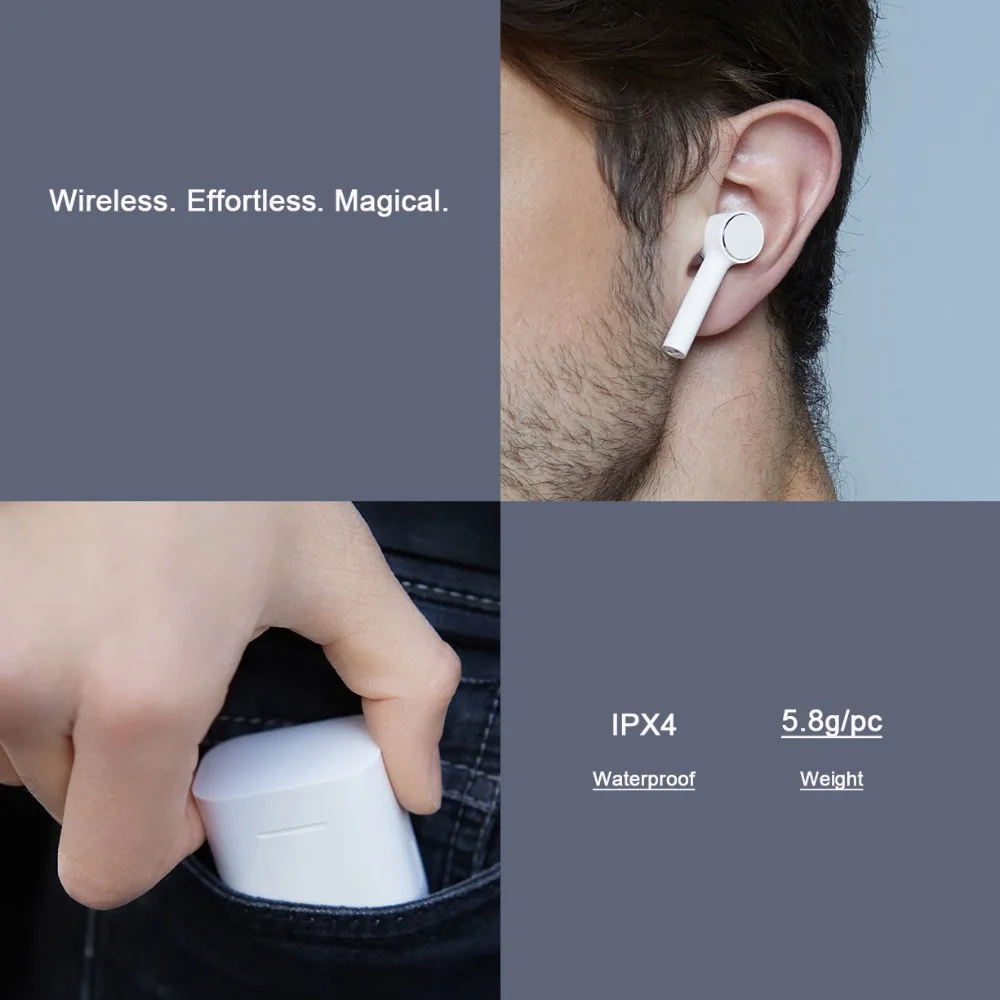 Новый Сяо mi Airdots Air СПЦ Bluetooth наушники ANC переключатель ENC HD Авто пауза коснитесь