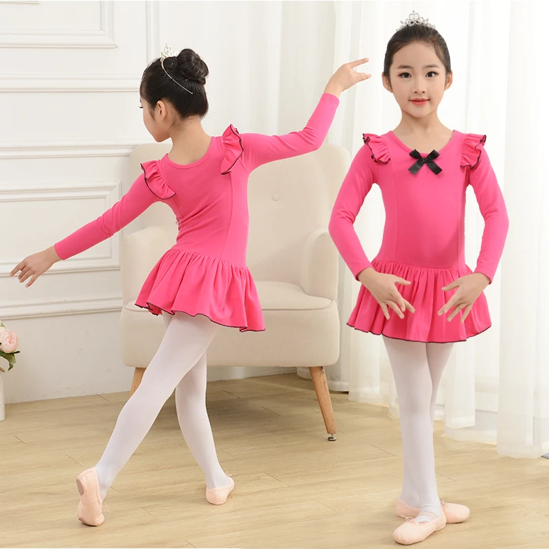 

USHINE Children Cotton Gymnastics Leotard Ballet Dress Children Short Sleeve Leotard Tutu Dance Wear Ballerina Clothes for Girls