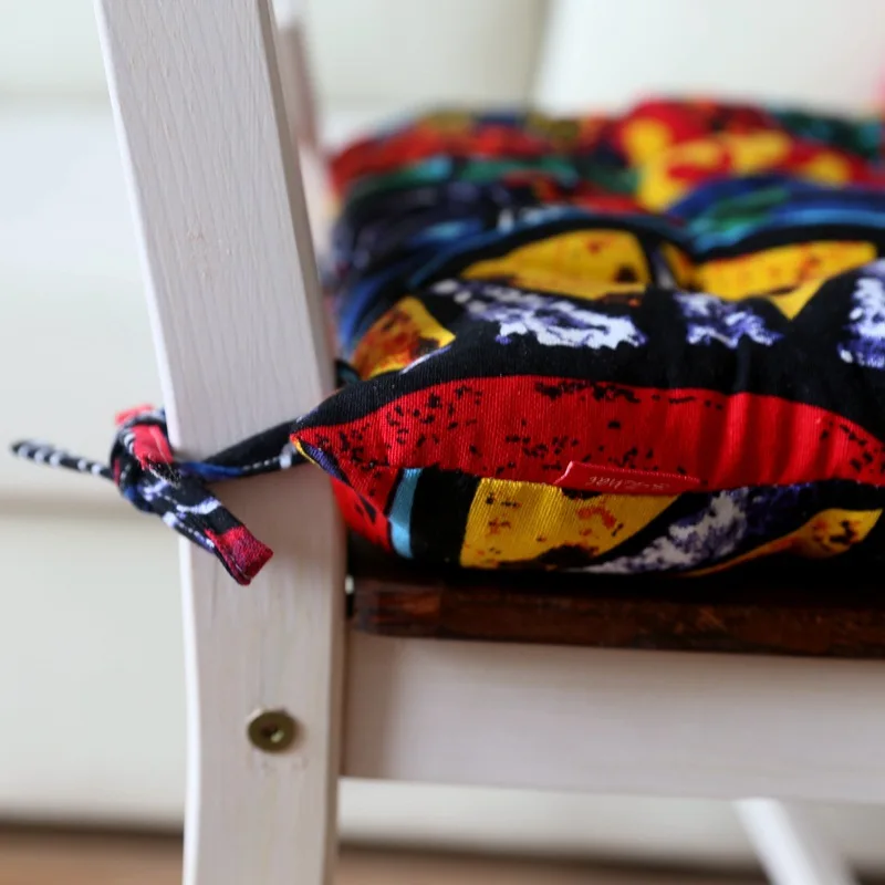 Утолщенный чехол для подушки хлопковый льняной дышащий квадратный обеденный