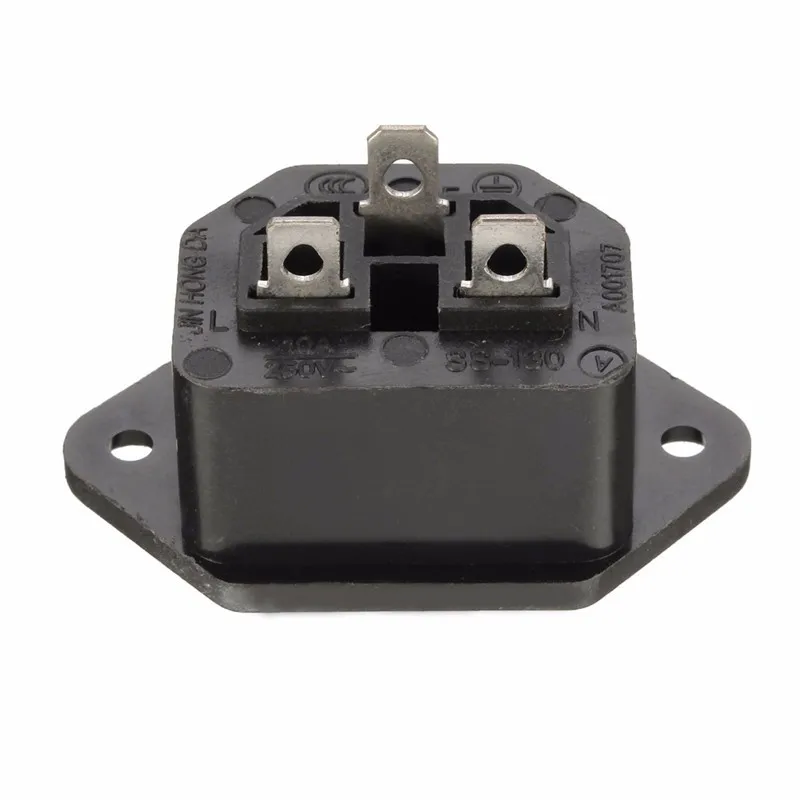 Шасси женский 10A/250 В 3PIN 05231 AC IEC C13 C14 встроенный разъем адаптера сетевой разъем питания Выход выход
