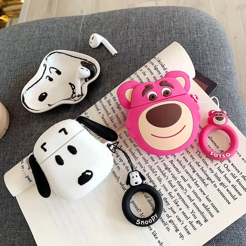 Air Pods 2 милые игрушки История acessorios силиконовые Мультяшные наушники Чехлы для Apple