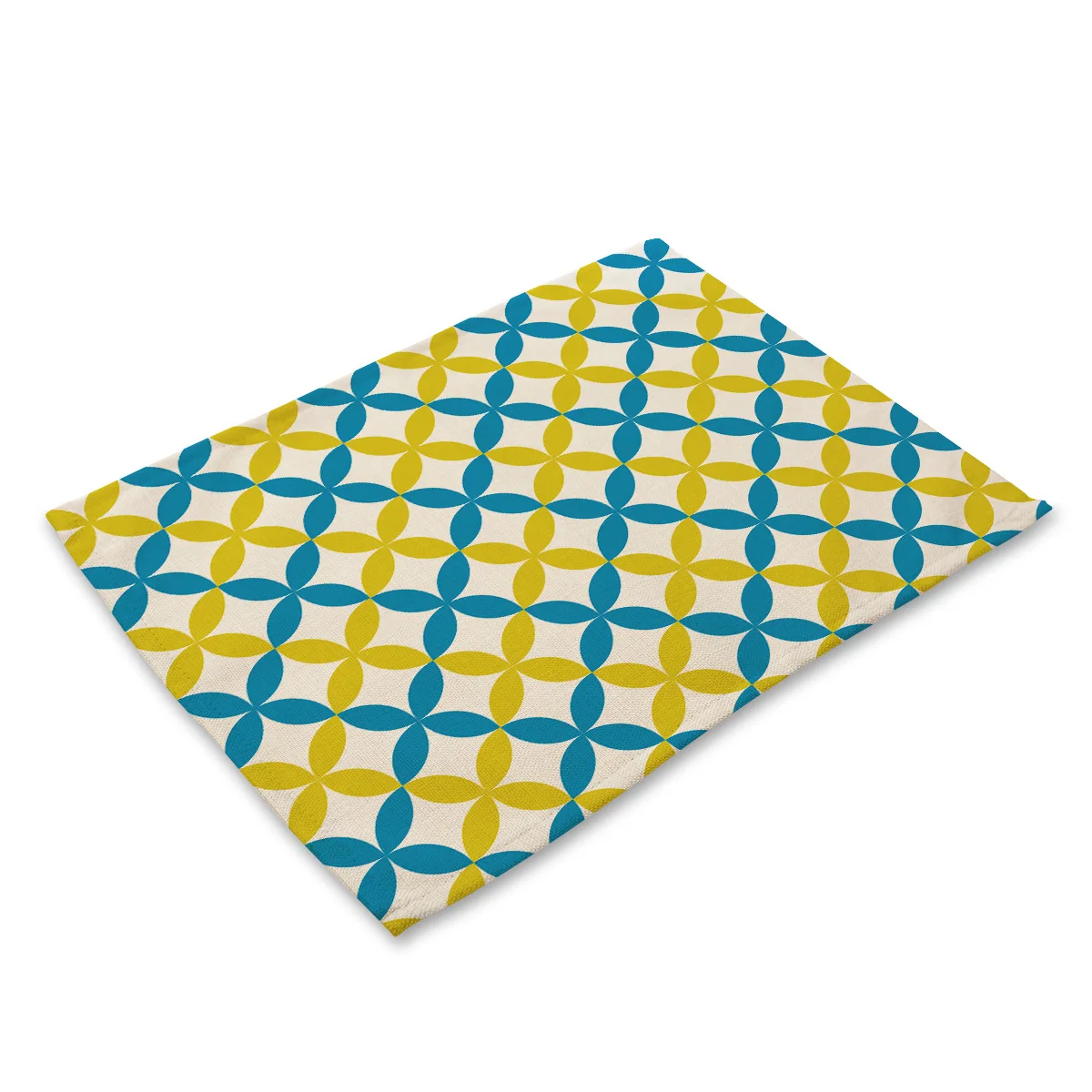 Abstract Geometric Pattern Table Mat Cotton Linen Place Mats for Dining Table Nordic Home Tea Party Decorations Kitchen Cup Mat - Цвет: MG0003-11
