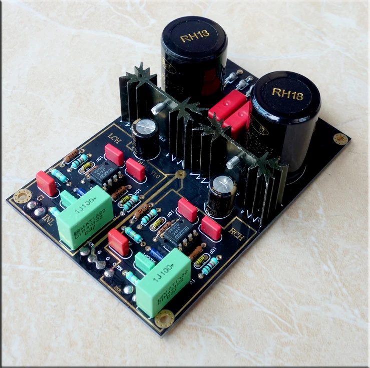 Двойная линия поет Виниловый проигрыватель MM MC phono усилитель платы/DIY