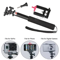 3in1 digital camera dv mini camcorder accessories monopod for sj4000 phone holder for gopro hero 4 black 3 3 hd hero mount