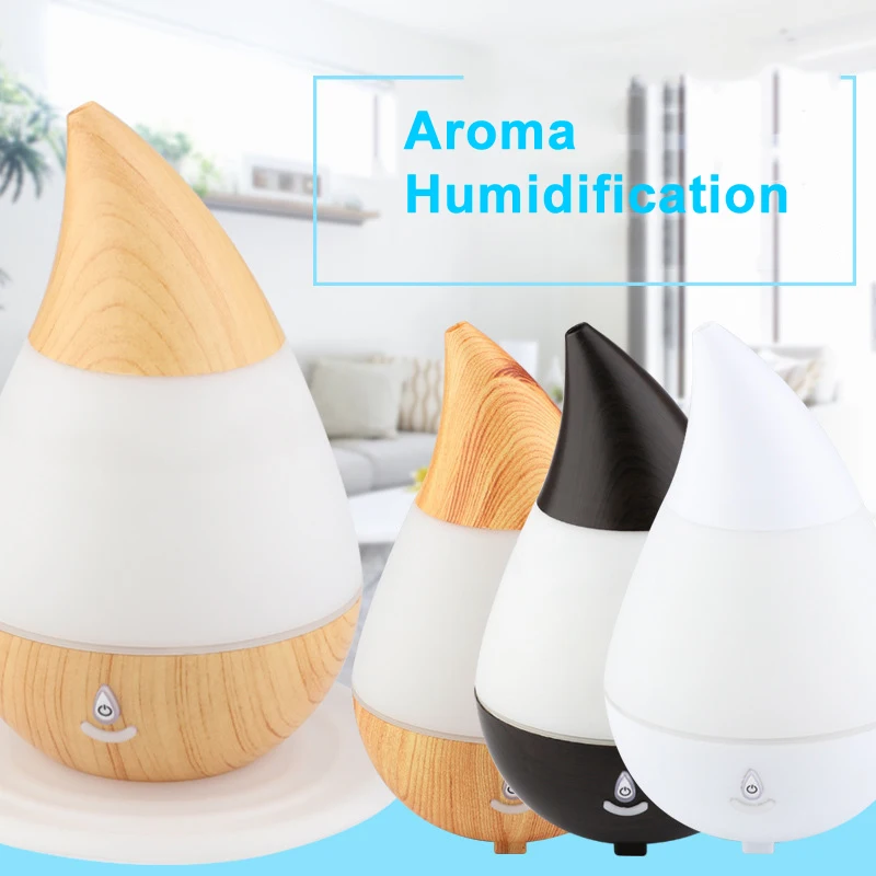Деревянная Капля воды USB мини ультразвуковой увлажнитель воздуха Bluetooth аудио