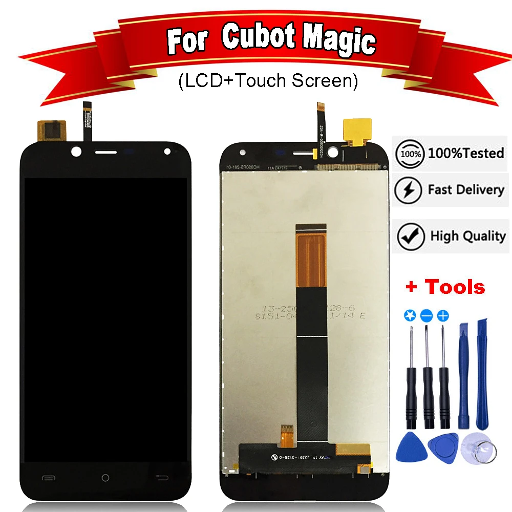 720*1280 для Cubot Magic ЖК дисплей + сенсорный экран 5 0 дюйма cubot magic в сборе Замена