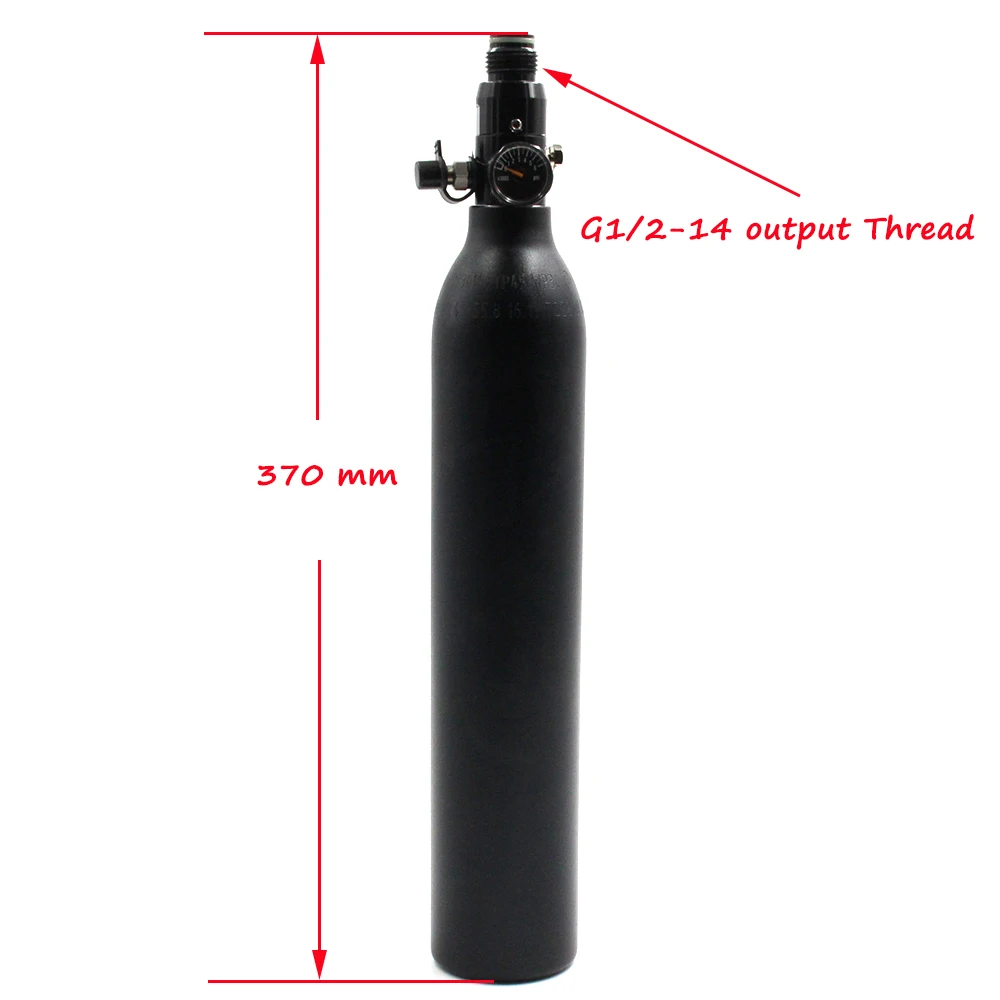QUPB PCP Пейнтбол 0.45L 27CI цилиндр высокого давления 4500psi HPA резервуар для Акваланга с