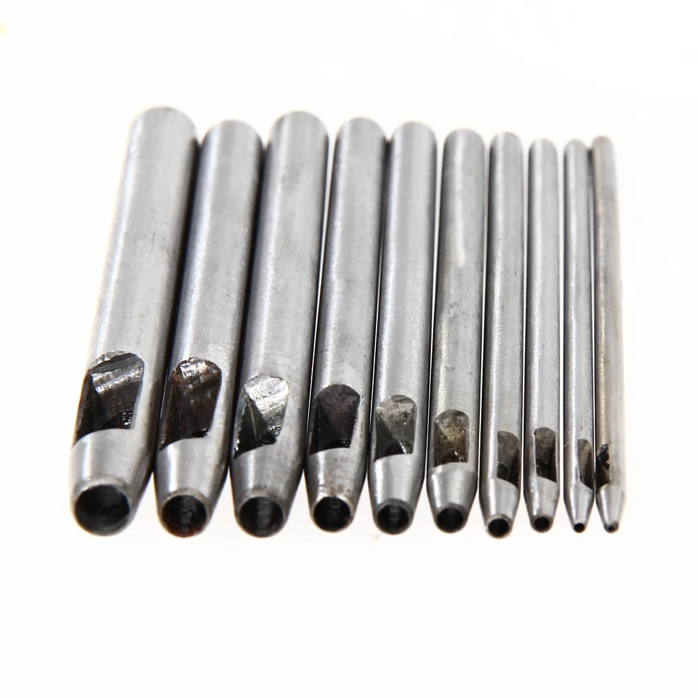 10 шт. стальной дырокол для кожи инструмент Набор рукоделия ремня