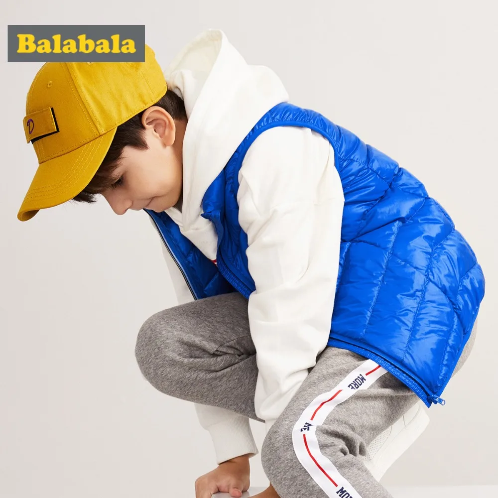 Пуховой жилет Balabala для мальчиков и девочек стеганый легкий из чинлона на