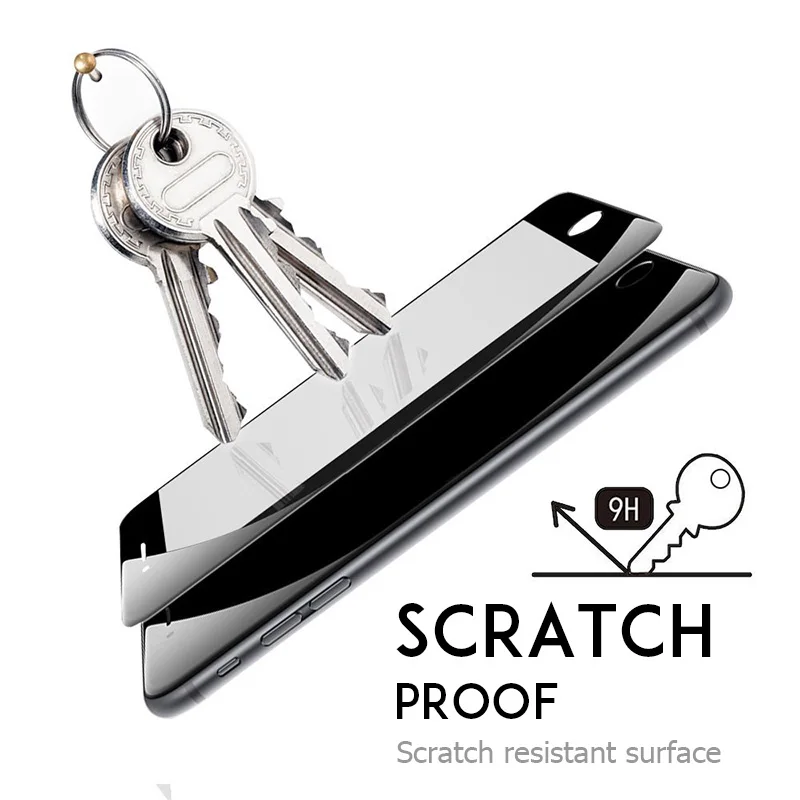 Защитная пленка из закаленного стекла с полным покрытием экрана для Iphone X 5 5S 5C SE 6