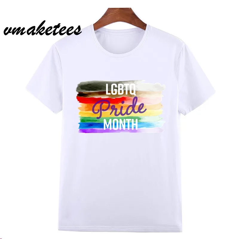 Мужские и женские футболки с принтом Pride Lgbt летняя повседневная футболка унисекс