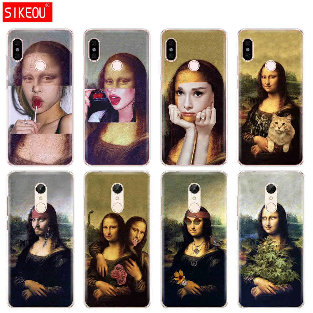 Силиконовый чехол для телефона Xiaomi redmi 5 4 1s 2 3 3s pro PLUS note 4X 4A 5A mona lisa|Бамперы| |