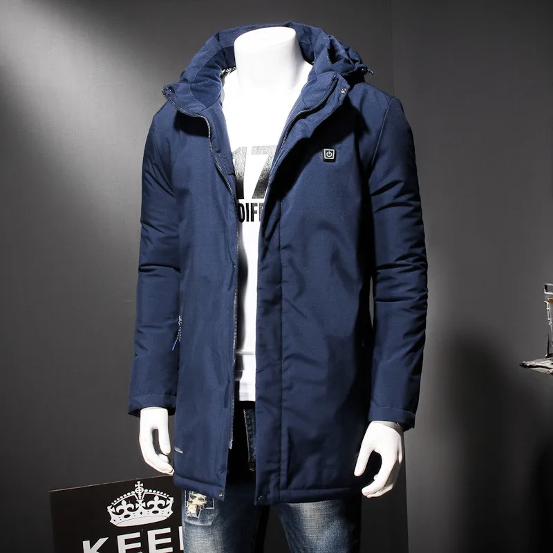 Большие размеры 10XL 8XL 6XL 2018 Новое поступление зимняя длинная куртка хлопковая