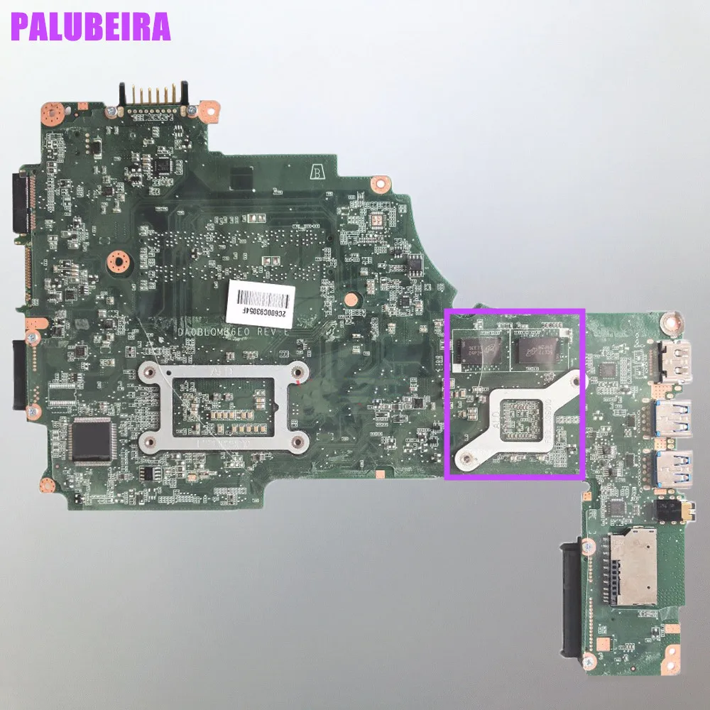 PALUBEIRA для Toshiba Satellite C55 S55 C55-C L50-C Материнская плата ноутбука DA0BLQMB6E0 основная плата с чипом видеокарты
