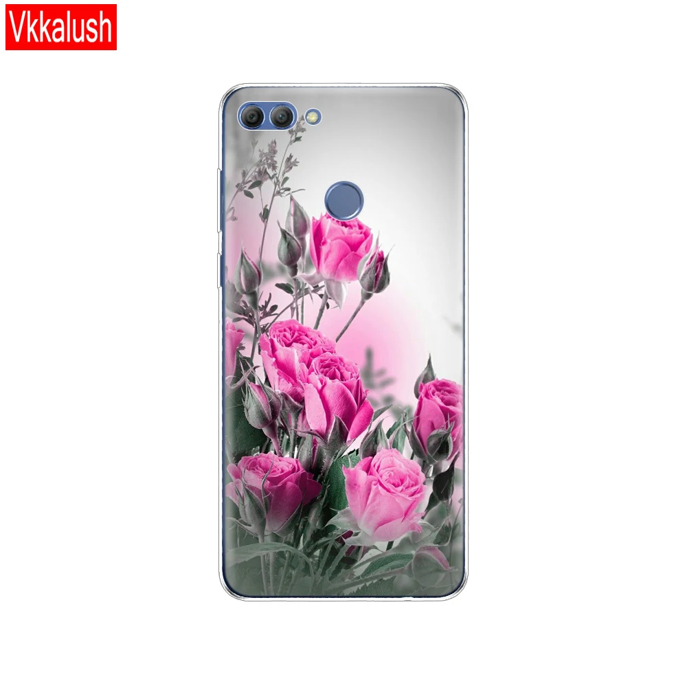 80191 Чехол для телефона huawei P smart Enjoy 7 S, мягкий силиконовый чехол из ТПУ 360, полностью защитный прозрачный чехол с принтом - Цвет: 80191