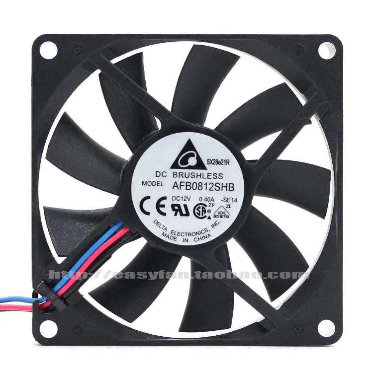Вентилятор охлаждения сервера Delta Electronics AFB0812SHB SE14 12 В постоянного тока 0 40 А 80x80x15