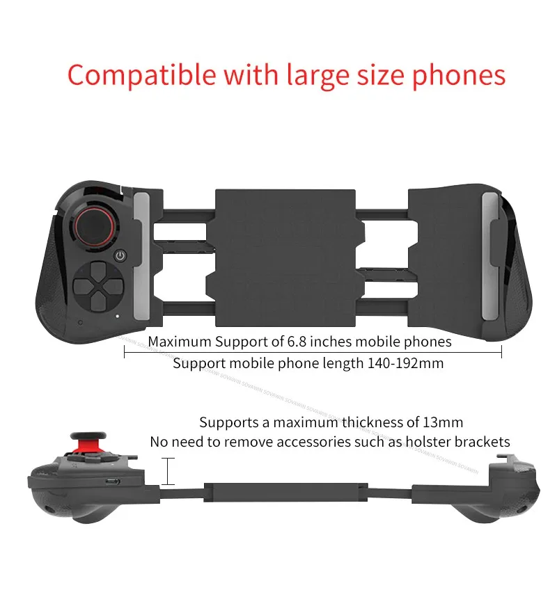 Mocute 058 pad inalmbrico bluetooth-джойстик Android VR telescpica juego контроллер геймпад для iPhone PUBG mvil Joypad