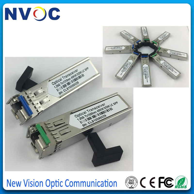 1 25G одиночный режим BIDI 1310/1550 40 км DDM Simplex WDM Совместимость с кодом Cisco LC