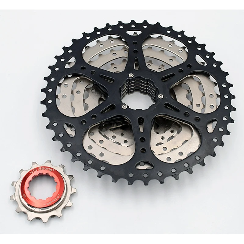 

VG Sports 8 Speed 11-42T MTB Cassette Bicycle Freewheel Sprocket Cdg 8S Mountain Bike Freewheel 42T Ultralight 441g