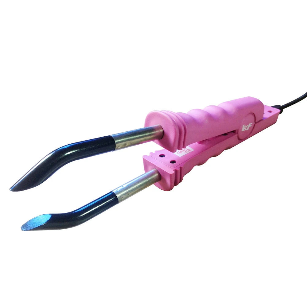 

Loof 618 hair fusion iron constant temperature 200C u v i flat tip keratin extension connector machine styling tools