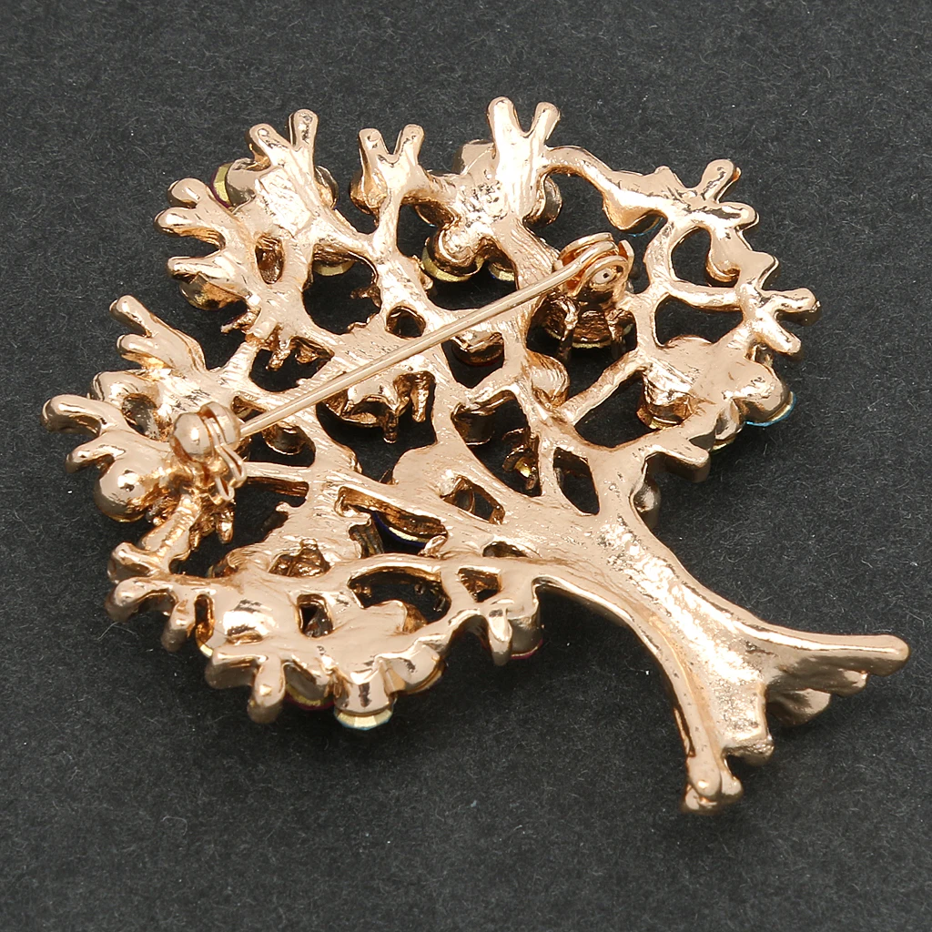 Роскошные Женские Потрясающие Красочные Стразы Древо жизни брошь булавки|brooch