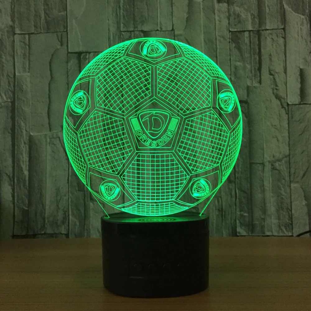 Bluetooth беспроводной динамик модель 3d для футбола цветной пульт дистанционного