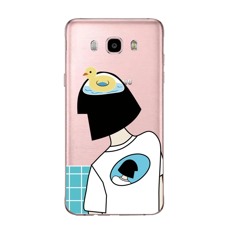 Радужный мягкий прозрачный чехол для телефона из ТПУ Samsung J3 J5 J7 S6 S7 S8 note8 A3 A5 C7 J2prime с