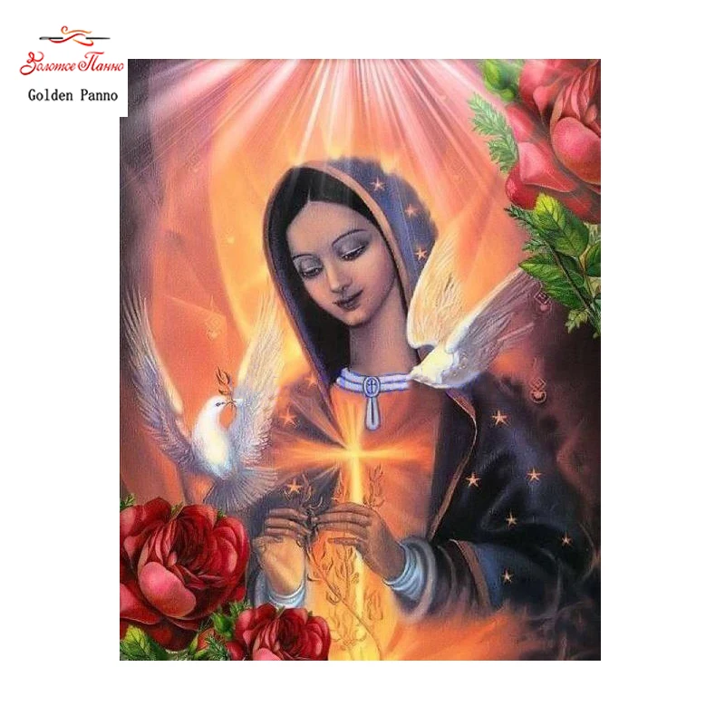 

Golden Panno Needlework,DIY Cross stitch,Sets For Embroidery kits,religious Cross-Stitch,Famous Painting Wall decoration 09