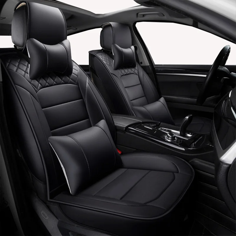 (Передние и задние) универсальные кожаные чехлы на сиденья автомобиля для Mazda 3 6 2