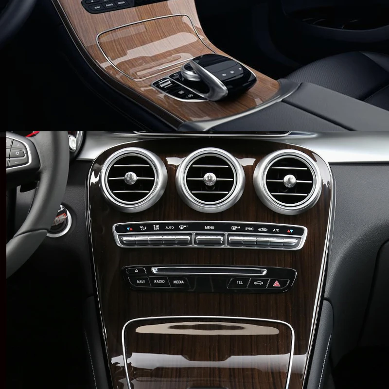 Наклейки из ТПУ для Mercedes Benz C Class C200 внутренняя невидимая защитная пленка панель