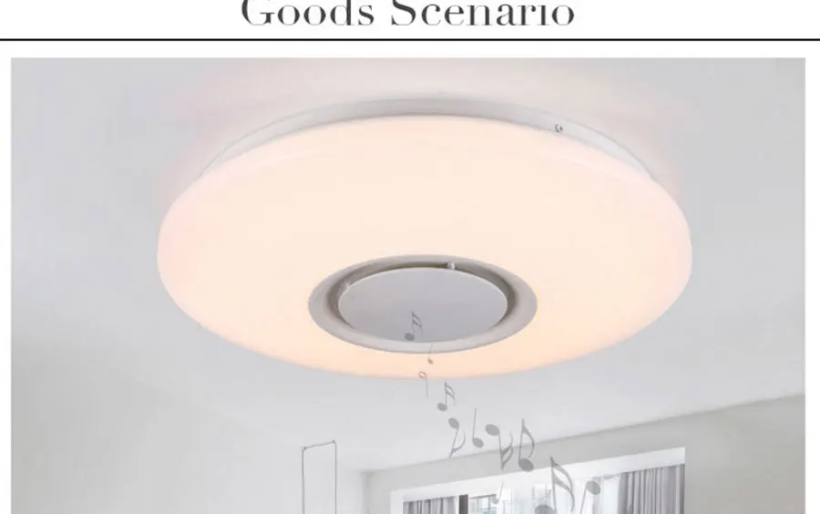 Lustres De Sala управление Rgb затемнения 36 Вт светодиодный потолочный светильник с Bluetooth и музыкой 90-260 в современная лампа для-20 квадратных метров