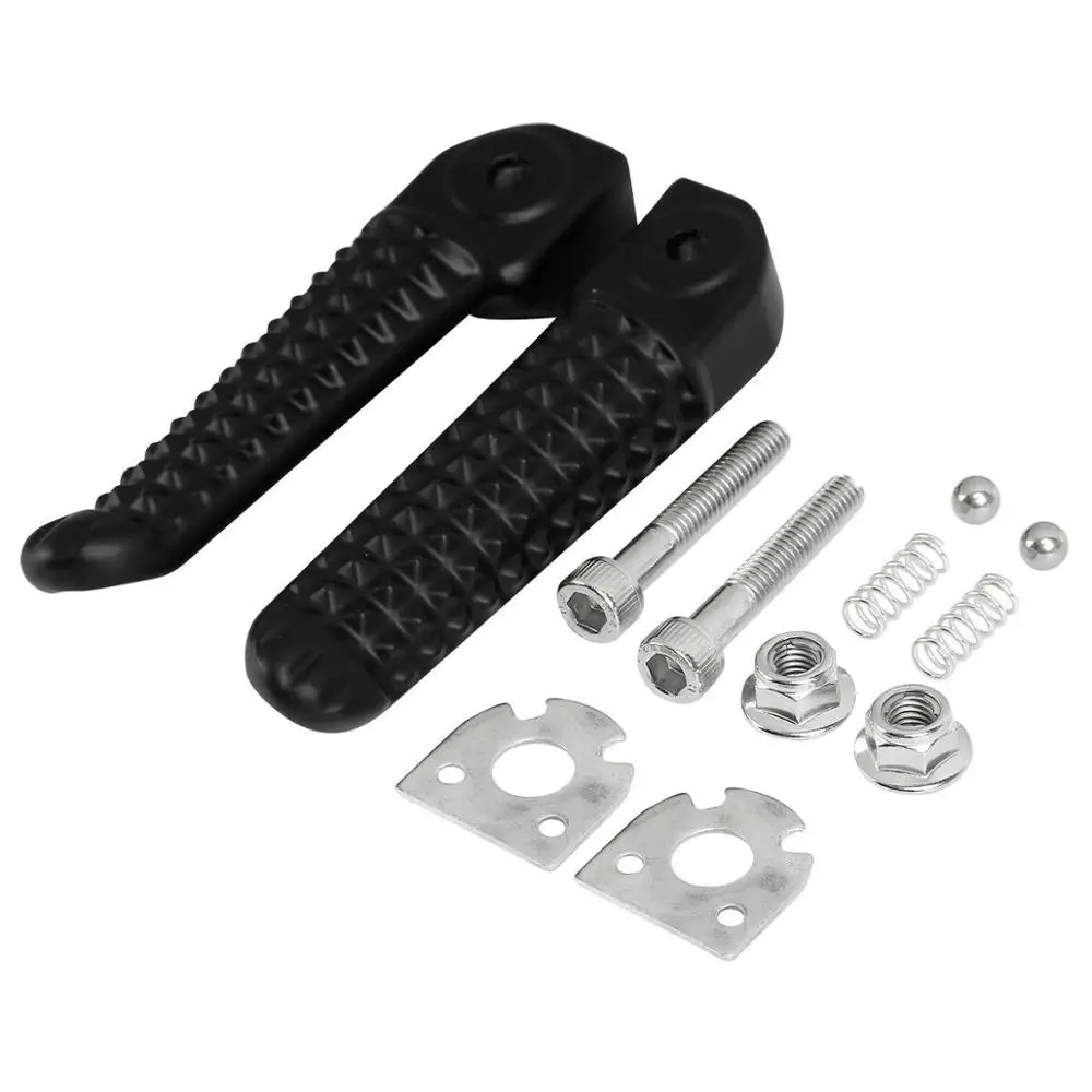 Пара левых и правых боковых матовых черных задних подножек для мотоцикла