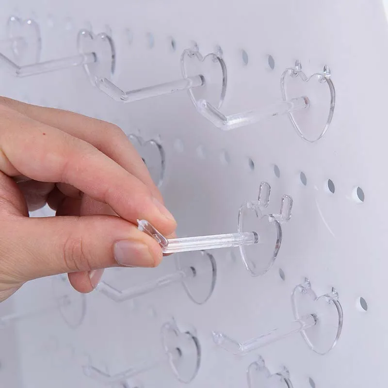 

Acrylic Jewelry Display Shelf Stud Earrings Rotating Receive Box Cabinet Jewelry Display Props Rack