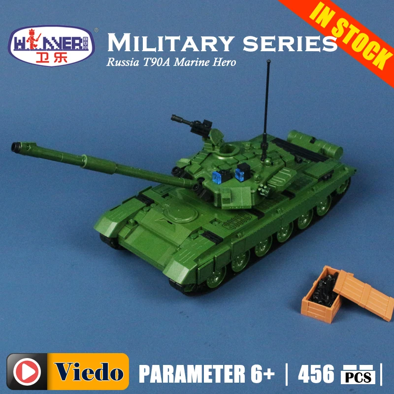 Winner 8101 T90A основной боевой танк модель здания игрушки хобби Совместимость с лего
