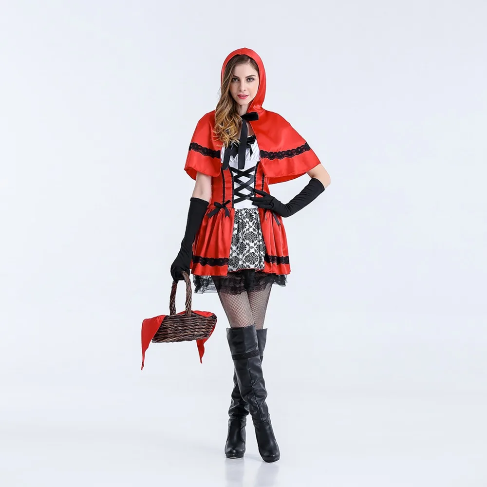 VASHEJIANG плюс Размеры сказки Красная Шапочка костюм маленький красный Кепки