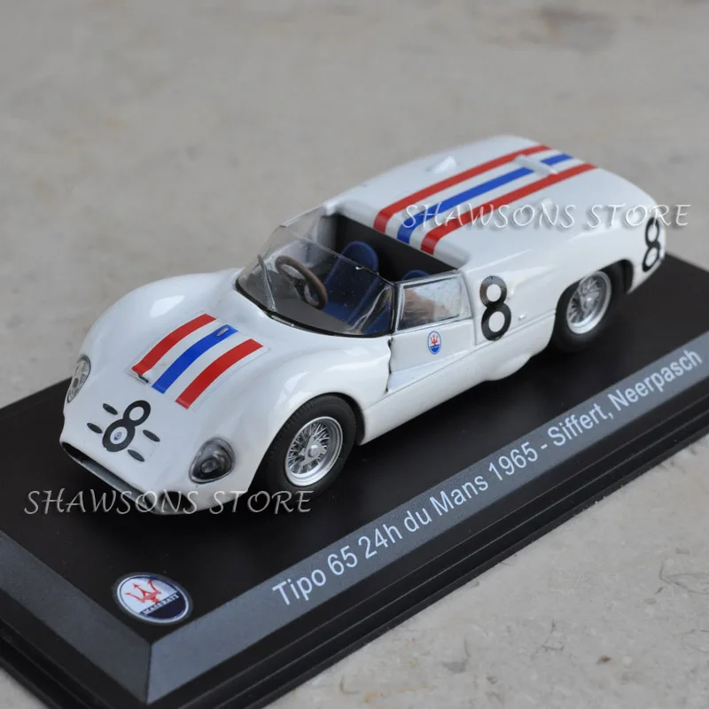 Модели Игрушек LEO 1:43 винтажный гоночный автомобиль Maserati Tipo 65 24h du Mans 1965 копия