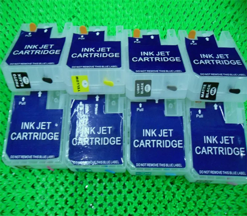 Пустой пополняемый картридж для чернил с одноразовыми чипами EPSON P800|ink cartridge|refillable