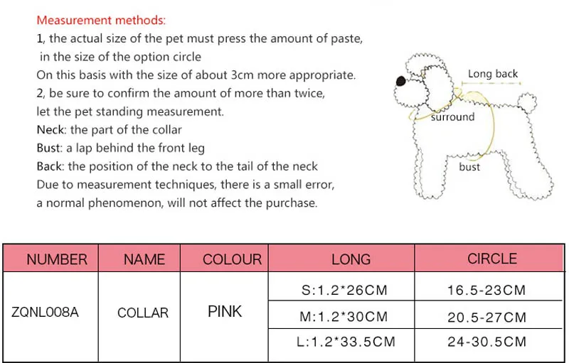 

Bling Rhinestone Baby Pet Collar Personalized Buckle Polyester &Leather Cat Dog Collars Pink for Small Medium Dogs Chihuahua