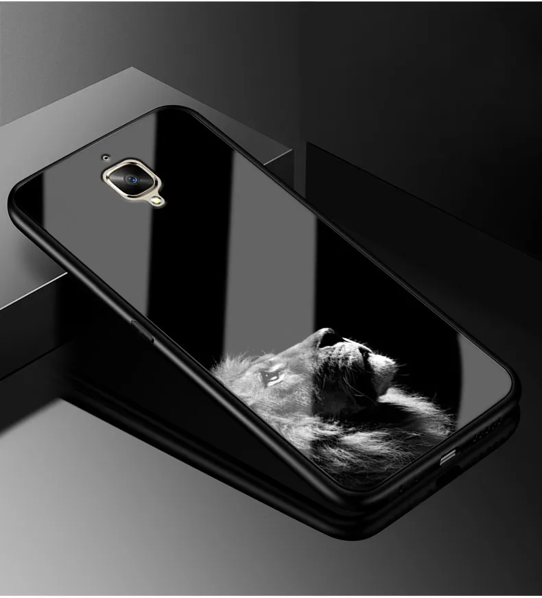 01 Для Oneplus 3t 3 чехол One plus 3T PC Пластиковый стеклянный чехол для телефона черный ТПУ бампер чехол для Oneplus 3 3T One plus 3t 3 1+ 3 Чехол - Цвет: 01